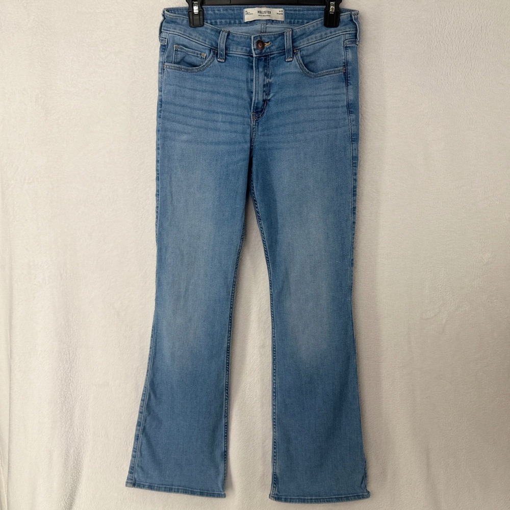 Hollister Bootcut Jeans Womens 6R W28 Light Wash Mid-Rise Denim